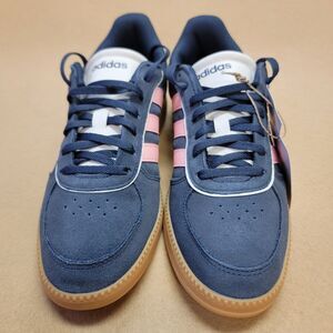 Adidas Breaknet Sleek Shoes Old Navy Pink White Womens 8 Casual Navy Pink Laces